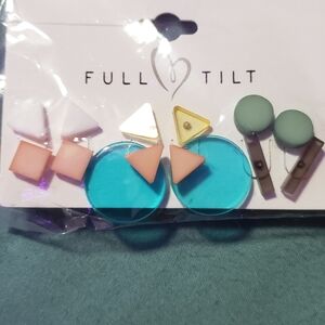 Full Tilt Pastel Geometric Earring Collection